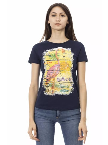 Trussardi Action Blau Baumwolle Tops & T-Shirt