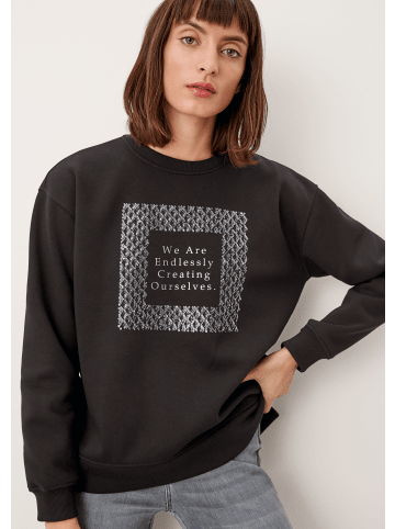 s.Oliver Sweatshirt langarm in Schwarz