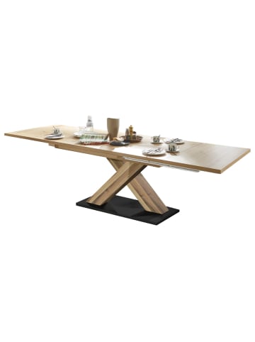 58 aufm Kessel ESSTISCH ausziehbar Elene 160x90x76 Plankeneiche/Asteiche