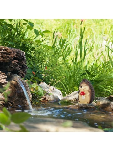 relaxdays Gartenfigur "Igel" in Braun