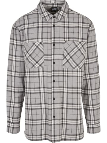 Urban Classics Long Sleeve Shirt in grey/black