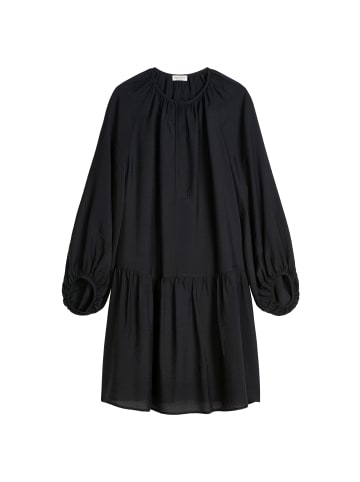 Marc O'Polo Crinkle-Kleid A-Shape in Deep Night Blue