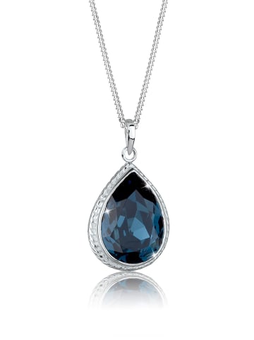 Elli Halskette 925 Sterling Silber Tropfen in Blau