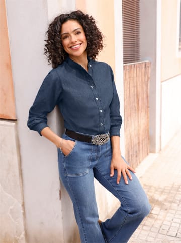 WITT WEIDEN Jeansbluse in blue-stone-washed