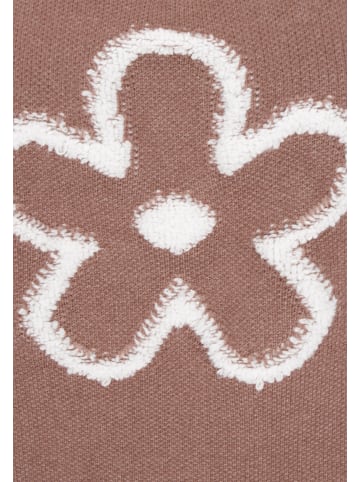 Swirly Women Sweater in Brown Beige
