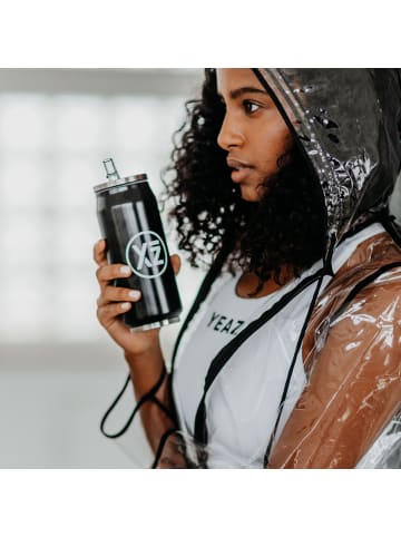 YEAZ AUDACE Isolier-Trinkflasche in schwarz