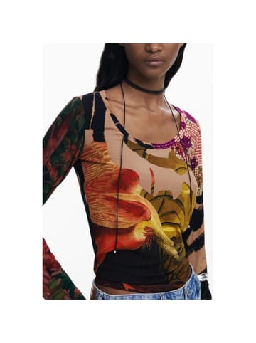 Desigual Braunes Viskose-T-Shirt