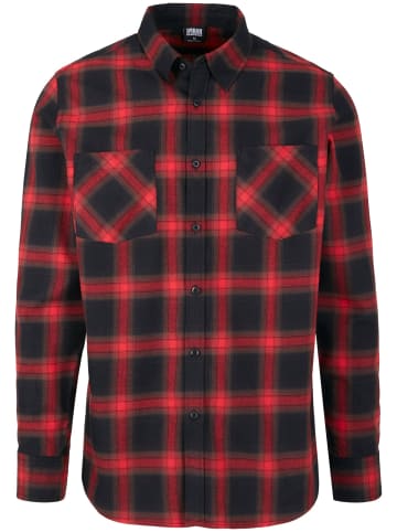 Urban Classics Flanell-Hemden in black/red