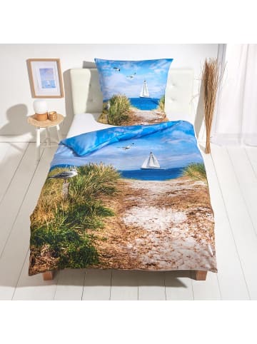 Traumschlaf Bettwäsche Segelboot in blau
