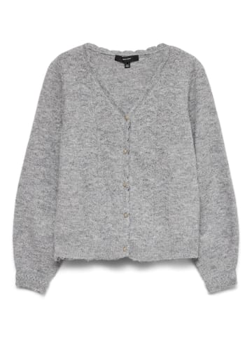 Vero Moda Strickjacke in Medium Grey Melange