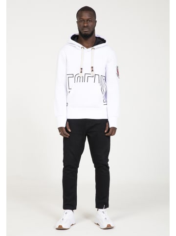 PLUS EIGHTEEN Herren Kapuzenpullover in Weiss