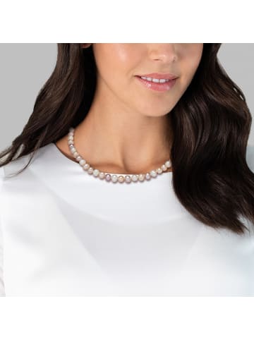 Valero Pearls Kette aus Sterling Silber mit Süßwasser-Zuchtperle in multicolor