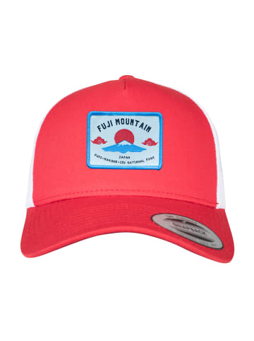 F4NT4STIC Trucker Cap Fuji Mountain in red-white