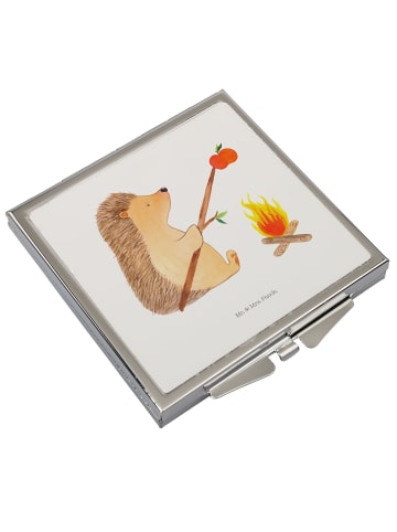 Mr. & Mrs. Panda Reisespiegel Igel Grillen ohne Spruch in Weiß