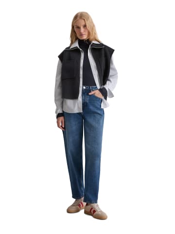 Marc O'Polo Zip-Weste relaxed in Deep Night Blue