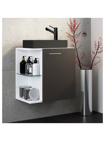 ebuy24 Badmöbelset HausaBL anthrazit anthrazit 52 x 34 cm