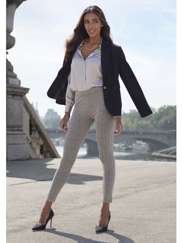 LASCANA Leggings in greige kariert