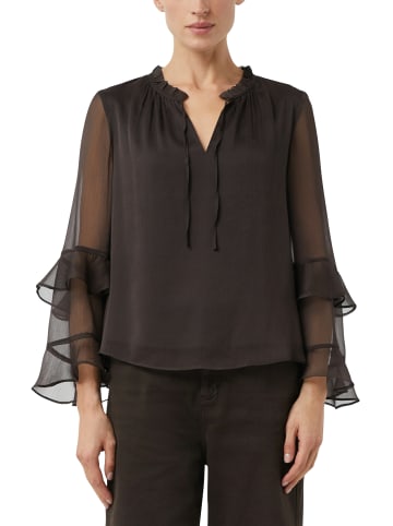 comma Blusenshirt in schoko - 0002