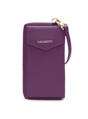Lazarotti Bologna Leather Handytasche Leder 11 cm in purple