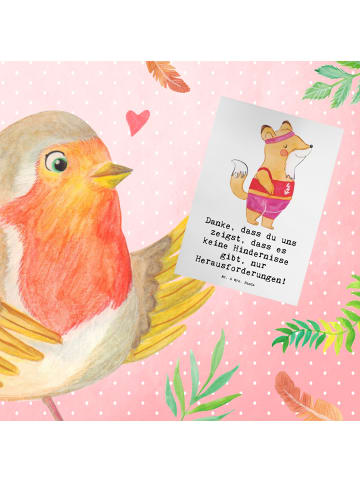 Mr. & Mrs. Panda valentinstagskarte Leichtathletik Trainerin Ins... in Weiß