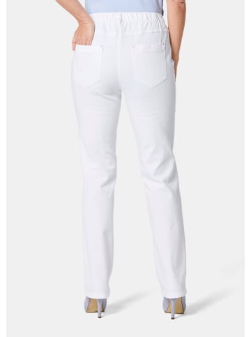 GOLDNER Klassische Jeansschlupfhose LOUISA in weiß