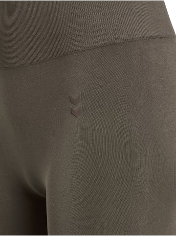 Hummel Leggings Hmlflow Multisport Damen in MAJOR BROWN
