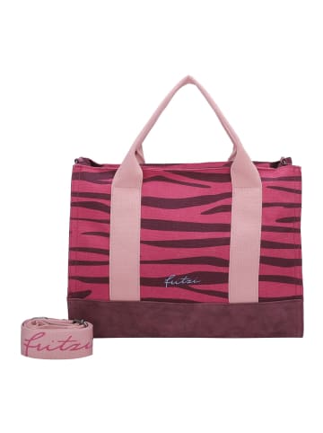 Fritzi aus Preußen Canvas Handtasche 40 cm in zebra pink