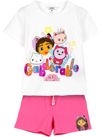 Cerda 2tlg.Outfit T-Shirt & Shorts Gabby´s Dollhouse in Weiß