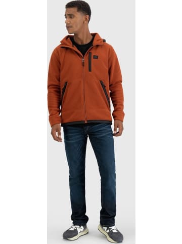 Vintage Industries Fleecejacke/Fleecepullover in Braun