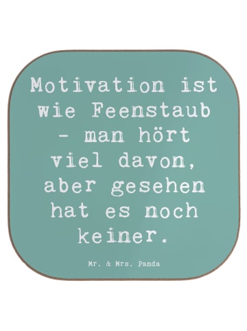 Mr. & Mrs. Panda Untersetzer Glas Spruch Magische Motivation mit... in Meeresbrise