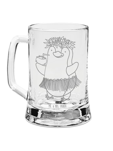 Mr. & Mrs. Panda Bierkrug Pinguin Kokosnuss ohne Spruch in Transparent