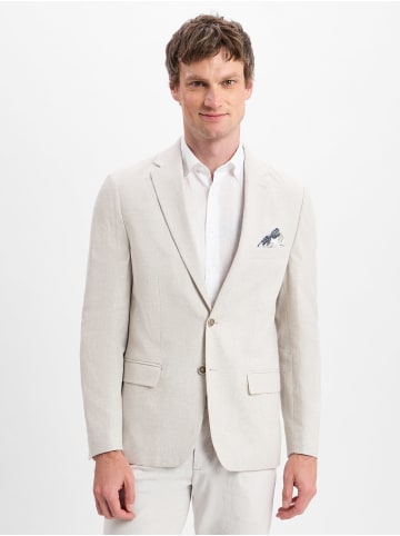 Nils Sundström Sakko mit Leinenanteil in sand