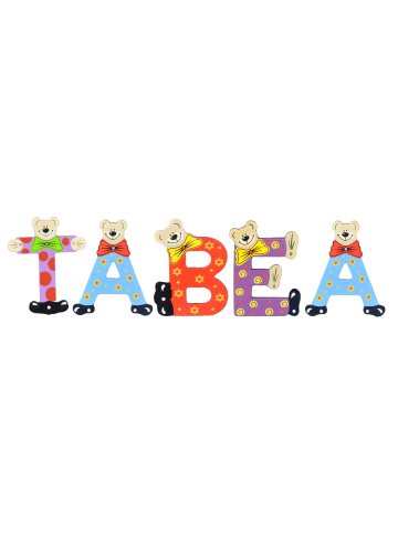 Playshoes Deko-Buchstaben "TABEA" in bunt