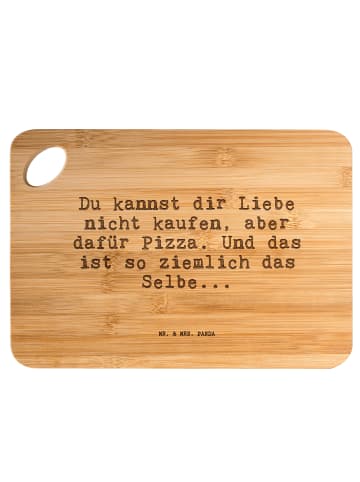 Mr. & Mrs. Panda Schneidebrett Du kannst dir Liebe... mit Spruch in Braun