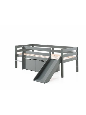 58 aufm Kessel KOJENBETT mit Rutsche Karolina 208x83x175 aus Massivholz in Grau
