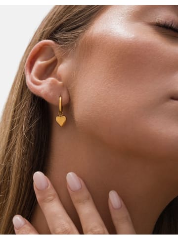 GOOD.designs Ohrringe Herz in Gold