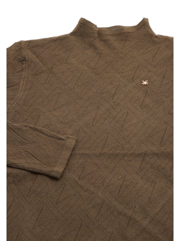 aleva Damen Strickpullover in Dunkelbraun