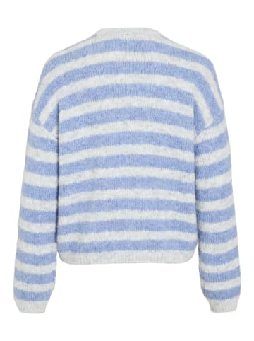 Vila Strickpullover in Light Grey Melange