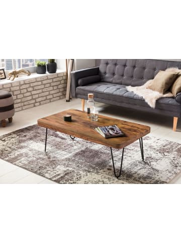 KADIMA DESIGN Couchtisch BAGLI Massiv-Holz 115 cm breit Wohnzimmer-Tisch in Massivholz