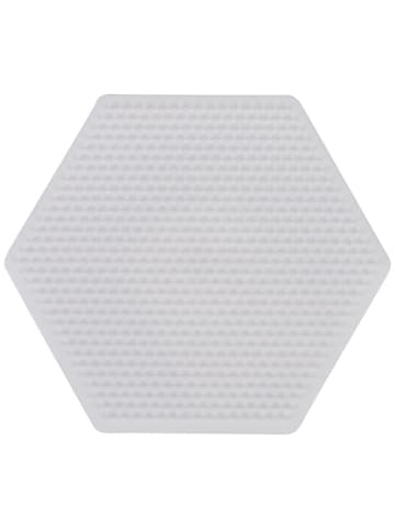 Hama Stiftplatte Sechseck für Mini-Bügelperlen in weiß