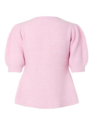 Pieces Strickjacke in Roseate Spoonbill
