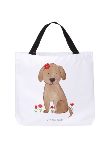 Mr. & Mrs. Panda Strandtasche Hund Dame ohne Spruch in Weiß