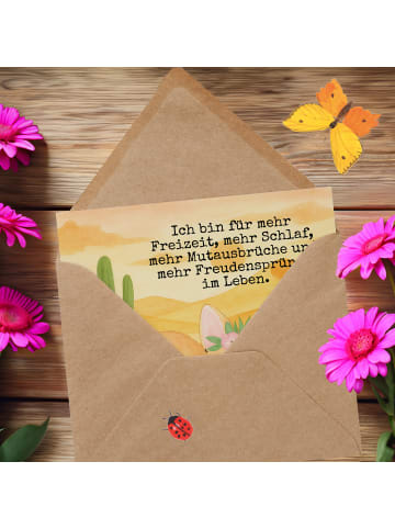 Mr. & Mrs. Panda Grußkarte Wüstenfuchs Blumen Design mit Spruch in Weiß