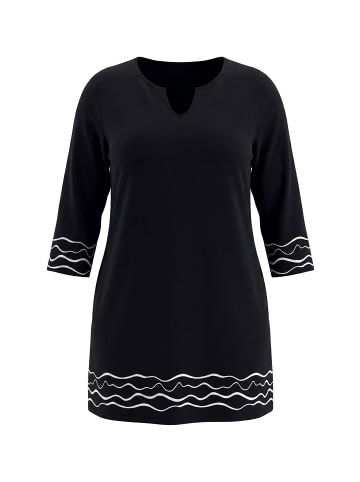 Ulla Popken Longshirt in schwarz