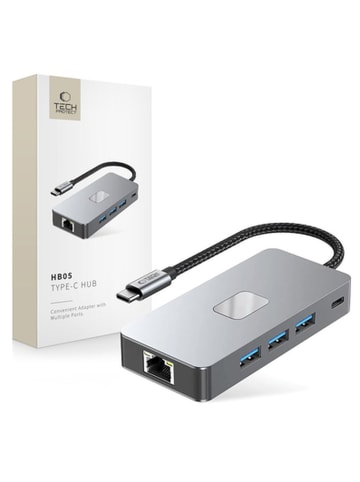 Tech Protect Tech Protect HB05 HUB 9in1 Adapter USB-C USB2.0 USB3.0HDMI