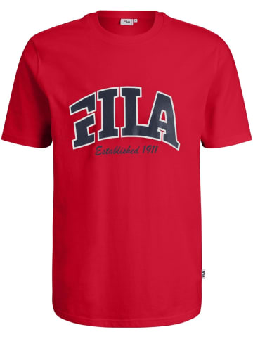 Fila T-Shirt "Lanaken Regular Graphic Tee" in Rot