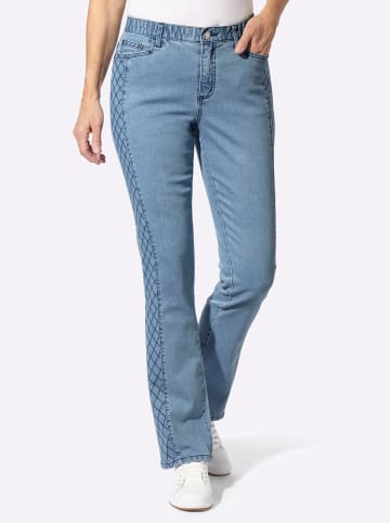 WITT WEIDEN 5-Pocket-Jeans in blue-bleached