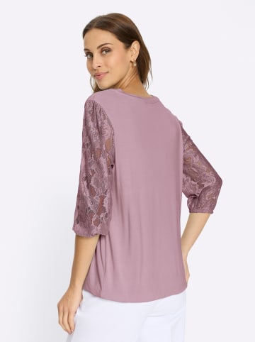 WITT WEIDEN Spitzen-Shirt in rosé