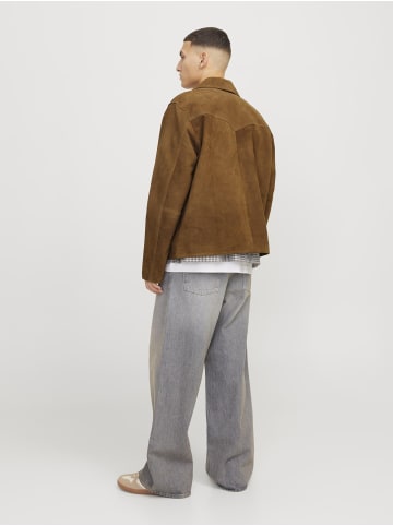 Jack & Jones Jacke aus Wildleder in Cognac