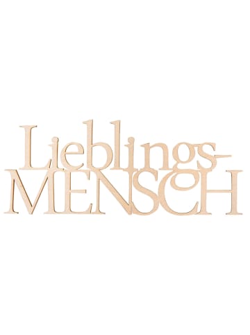 MeinVIPShop Holzschrift Lieblingsmensch 2er Set